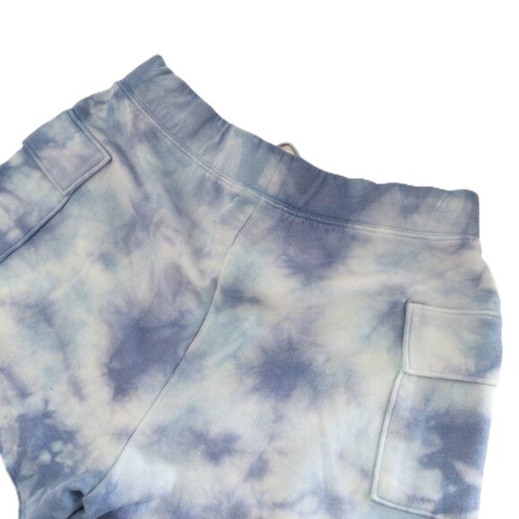 Tie-Dye Blue Shorts With Drawstring Waist & Pockets By Pink Victorias Secret - S - Picture 6 of 6